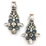 Eris Aurora Blue Opal Starlet Crystal Earrings